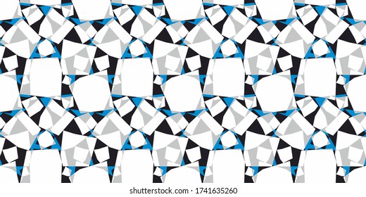 Resumen de un patrón geométrico sin fisuras. Grunge fondo de repetición urbano para papel textil, envolvente. rosas geométricas.  gráficos en blanco y negro