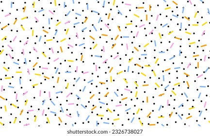 Abstract seamless geometric pattern. Horizontal vector image.
