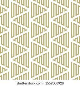 Abstract seamless geometric pattern. Images for the design of home textiles and packaging. Linear motion of geometric shapes.
