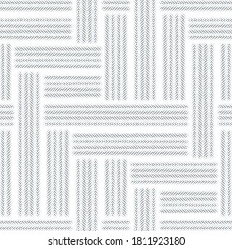 Abstract seamless geometric pattern. Imitation of the texture of the thread and knitted fabric. Stock vector illustration.