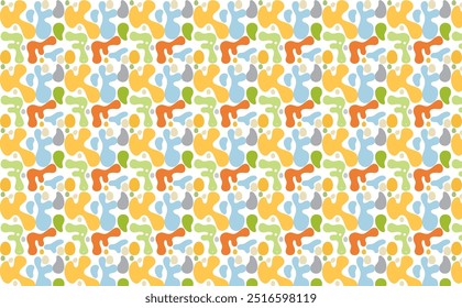 Abstract seamless geometric pattern with interesting color combinations. perfect for printing, textiles, wallpaper and more