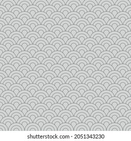 Abstract seamless geometric pattern, Japanese vintage style, shapes,  elements, ornament, white background, hand drawn, packaging, wallpaper, design for textiles, vector 