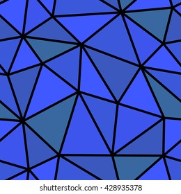 Abstract seamless geometric pattern. Light and dark blue geometric pattern for background or wallpaper. Geometric pattern for printing presentation or flyer. Thick lines on the geometric pattern.