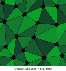 Abstract seamless geometric pattern. Light and dark green geometric pattern for background or wallpaper. The geometric pattern for printing presentation or flyer. Thin lines on the geometric pattern.