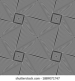 Abstract seamless geometric pattern. Lines texture. Vector art.