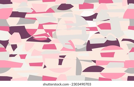 Abstract seamless geometric pattern. Made in mosaic technique. Suitable for printing.