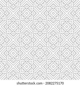 Abstract seamless geometric pattern. Modern texture with stripes, lines, zig zag. Lattice graphic design. Vector illustration.