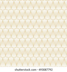 Abstract seamless geometric pattern. Monochrome white wallpaper.Geometry gold grid texture.Vintage style texture.Vector illustration
