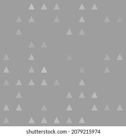 Resumen de un patrón geométrico sin fisuras. Fondo mosaico de triángulos blancos. Grandes formas de diferentes colores, incluso separadas. Ilustración del vector sobre fondo gris