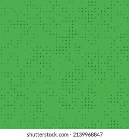 Abstract seamless geometric pattern. Mosaic background of black triangles. Evenly spaced small shapes of different color. Vector illustration on green background