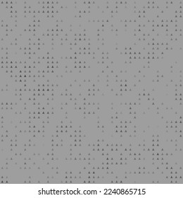Abstract seamless geometric pattern. Mosaic background of black triangles. Evenly spaced small shapes of different color. Vector illustration on gray background