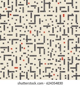 Abstract Seamless Geometric Pattern on Texture Background. Digital vector background. Endless geometric pattern can be used for ceramic tile, wallpaper, linoleum, textile, web page background