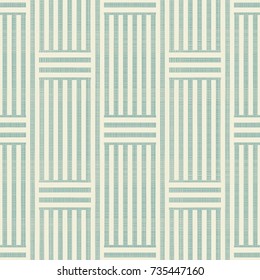 Abstract seamless geometric pattern on texture background in retro colors. Endless pattern with stripes lattice can be used for ceramic tile, wallpaper, linoleum, textile, web page background.