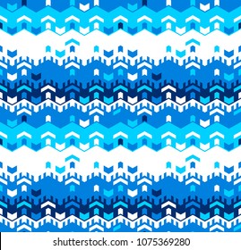 Abstract seamless geometric pattern. Optical illusion of motion.
