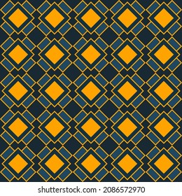 Abstract seamless geometric pattern of outline rhombuses and diagonals. Vector illustration