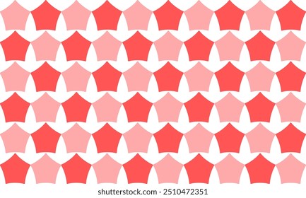 Abstract Seamless geometric pattern with pink hexagon stars checkerboard background. Vector illustration, repeat star pattern design for fabric printing, star patter