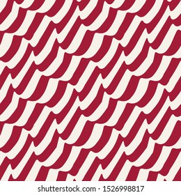 Abstract seamless geometric pattern print. Simple stripes background pattern design. Vector illustration.