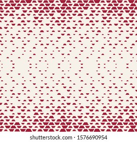 Abstract seamless geometric pattern print. Simple halftone background pattern design. Vector illustration.