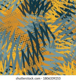 Abstract seamless geometric pattern for printing on fabric, wrapping paper. The grunge background is repetitive and multicolored. Funny Wallpaper for textiles. Creative template for fashion style