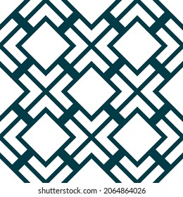 Abstract seamless geometric pattern of rhombuses and diagonals. Vector illustration