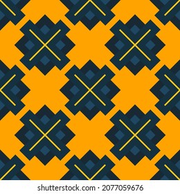 Abstract seamless geometric pattern of rhombuses and diagonals. Vector illustration