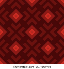 Abstract seamless geometric pattern of rhombuses and diagonals. Vector illustration