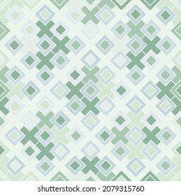 Abstract seamless geometric pattern of rhombuses and diagonals. Vector illustration