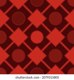 Abstract seamless geometric pattern of rhombuses and diagonals. Vector illustration