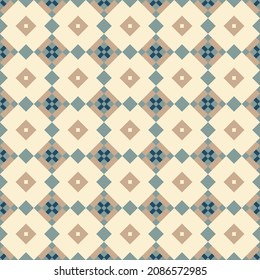Abstract seamless geometric pattern of rhombuses and diagonals. Vector illustration