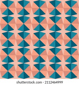 Abstract seamless geometric pattern of rhombuses and diagonals. Vector illustration