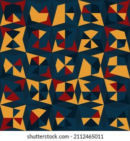 Abstract seamless geometric pattern of rhombuses and diagonals. Vector illustration