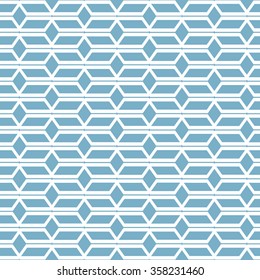 Abstract Seamless geometric pattern with rhombuses. Vector illustration
