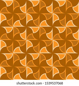Abstract  seamless geometric pattern with semicircles and quadrants