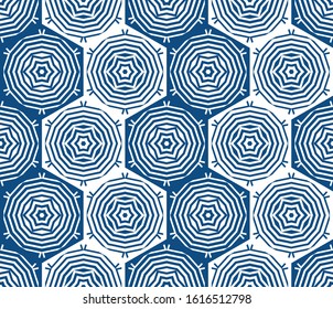Abstract seamless geometric pattern. Some forms smoothly transform into other forms. Kaleidoscope of lines and angles. Tile pattern in the bathroom or kitchen. Stock vector illustration.