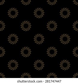 Abstract Seamless geometric pattern with spiral. Vector illustration.