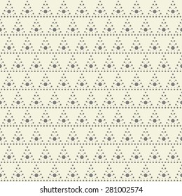abstract seamless geometric pattern with spotty triangles