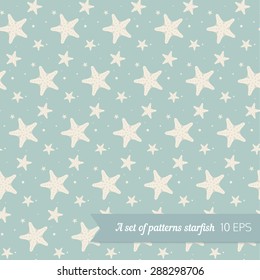 Abstract seamless geometric pattern with stars
