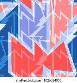 Abstract seamless geometric pattern in street style