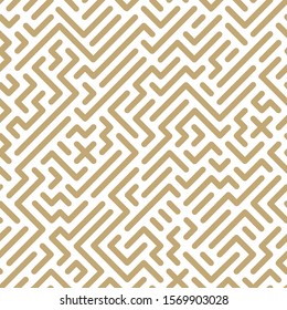 Abstract seamless geometric pattern - striped design. Trendy digital background, endless gold texture.