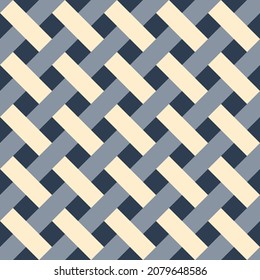 Abstract seamless geometric pattern of tiles and diagonals. Vector illustration