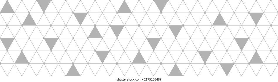 Abstract seamless geometric pattern with a triangular shape pattern. Template for background, cover, banner and creative design. Flat style
