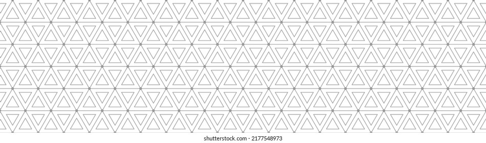 Abstract seamless geometric pattern with a triangular shape pattern. Template for background, cover, banner and creative design. Flat style