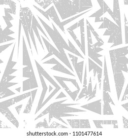 Abstract seamless geometric pattern with urban elements. Wallpaper for boys, girls. Creative original repeated backdrop