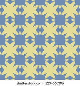 Abstract seamless geometric pattern. Vector illustration in gray and light yellow colors.
