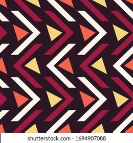Abstract seamless geometric pattern.  Vector illustration.