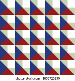 Abstract seamless geometric pattern. Vector design. fabric pattern usa color style .