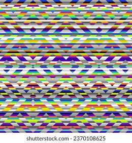 Abstract seamless geometric pattern. Geometric vector image. Symmetric pattern