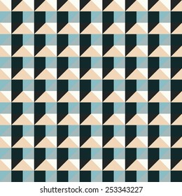 Abstract seamless geometric pattern. Vector design.