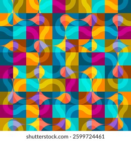 Abstract seamless geometric pattern. Geometric vector image.