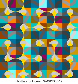 Abstract seamless geometric pattern. Geometric vector image.